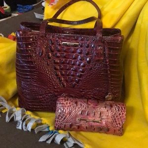 Brahmin: Medium Julian in Tart, checkbook wallet (don’t remember name of color)
